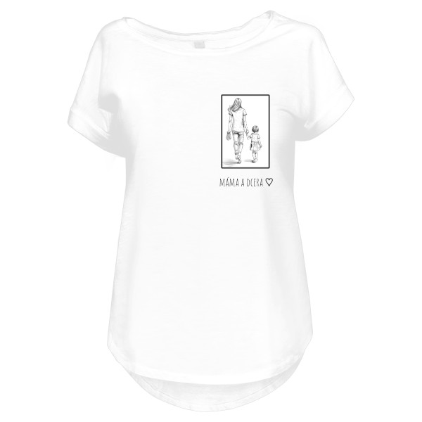 Máma a dcera siluety 