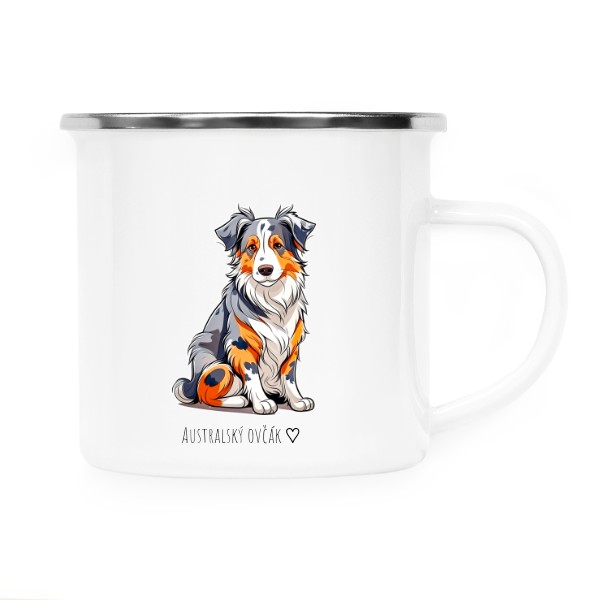 Roztomilý motiv pejska australský ovčák 